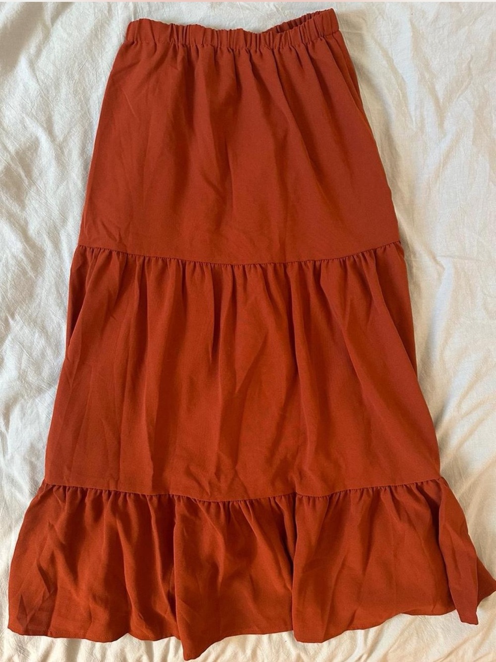 Rust Midi Skirt